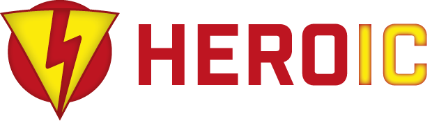 heroic logo intro